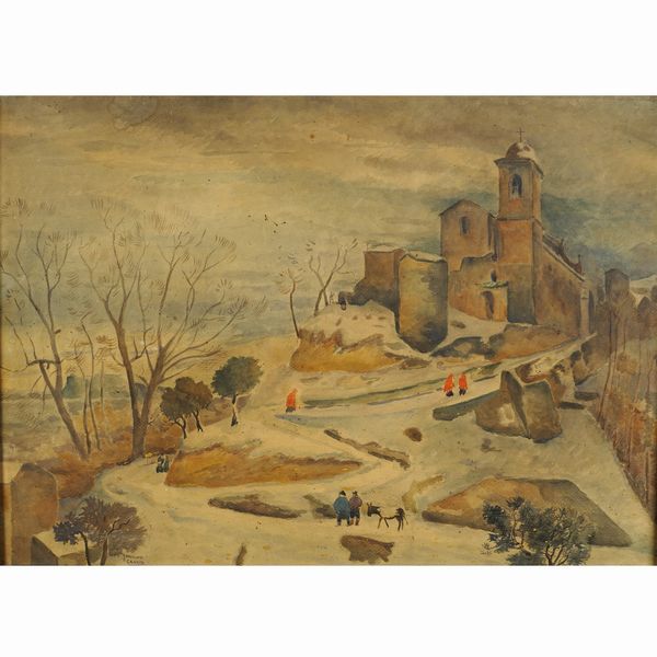 Gioacchino Cascella  - Asta Dipinti del 900 Web Only - Associazione Nazionale - Case d'Asta italiane