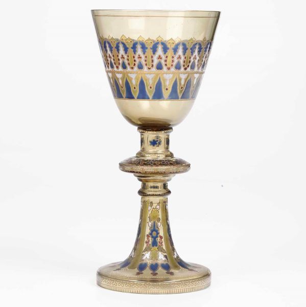 Vaso in vetro decorato in stile persiano  - Asta Antiquariato Luglio | Cambi Time - Associazione Nazionale - Case d'Asta italiane
