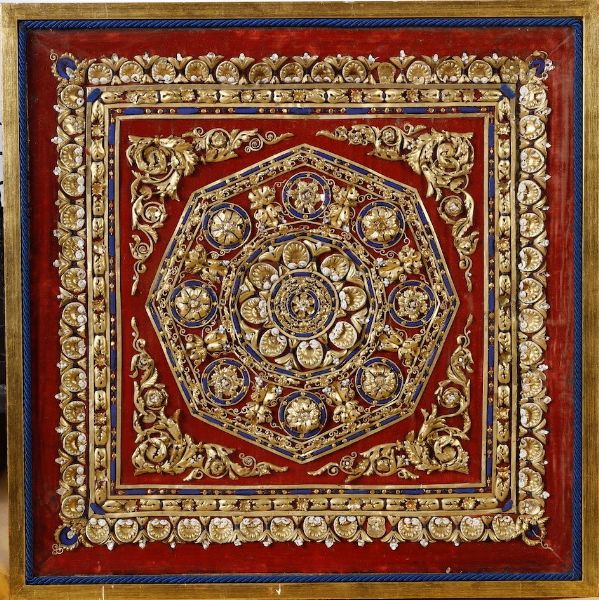 Manifattura italiana, Pannello decorativo, XIX secolo  - Asta Antiquariato Luglio | Cambi Time - Associazione Nazionale - Case d'Asta italiane