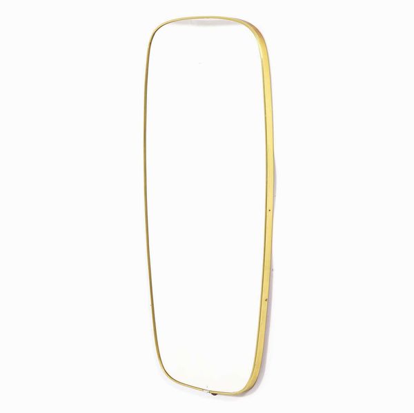 Specchio con cornice in ottone, anni 50  - Asta Antiquariato Luglio | Cambi Time - Associazione Nazionale - Case d'Asta italiane