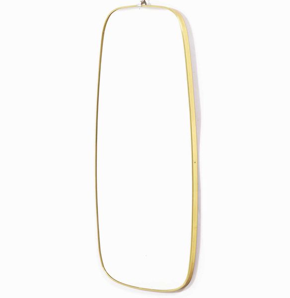 Specchio con cornice in ottone, anni 50  - Asta Antiquariato Luglio | Cambi Time - Associazione Nazionale - Case d'Asta italiane