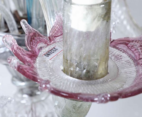 Tre appliques in vetro policromo di Murano. XX secolo  - Asta Antiquariato Luglio | Cambi Time - Associazione Nazionale - Case d'Asta italiane