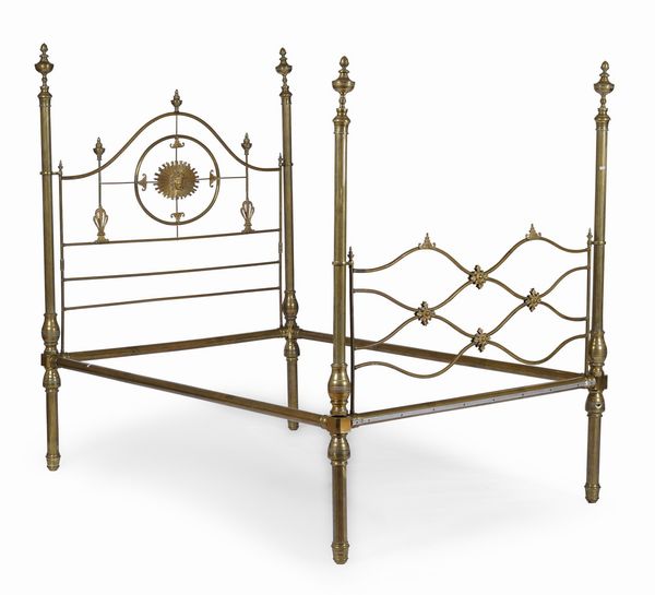 Letto ad una piazza in ottone  - Asta Antiquariato Luglio | Cambi Time - Associazione Nazionale - Case d'Asta italiane