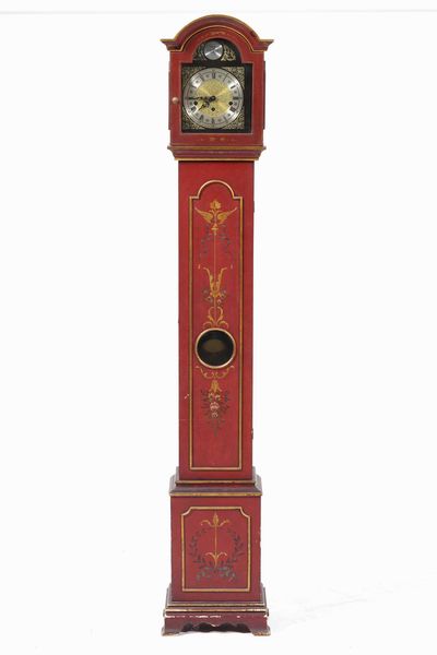 Orologio a torre con cassa in legno dipinto.  - Asta Antiquariato Luglio | Cambi Time - Associazione Nazionale - Case d'Asta italiane