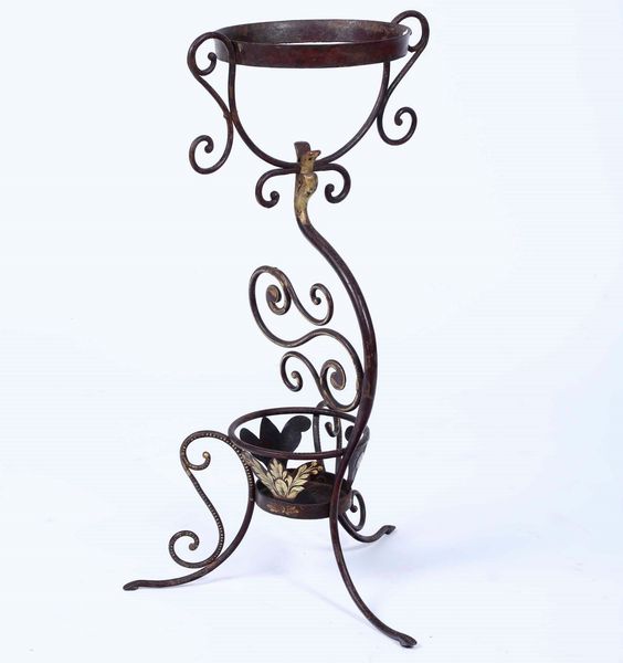 Portavaso in ferro battuto, XIX-XX secolo  - Asta Antiquariato Luglio | Cambi Time - Associazione Nazionale - Case d'Asta italiane