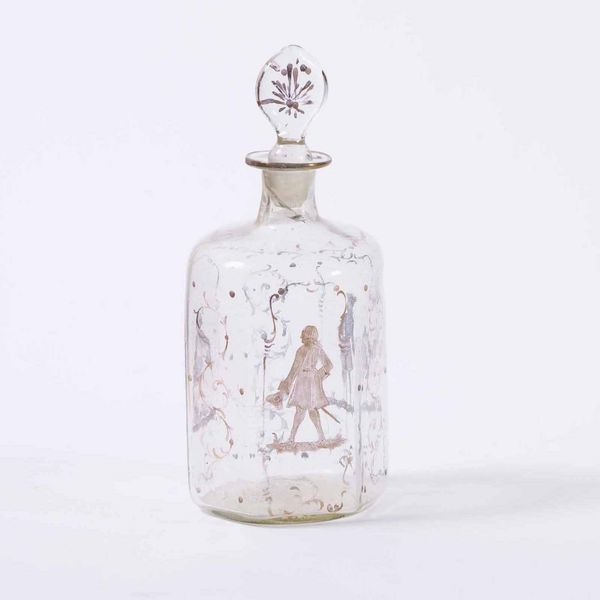 Bottiglia con tappo in vetro dipinto, XIX secolo  - Asta Antiquariato Luglio | Cambi Time - Associazione Nazionale - Case d'Asta italiane