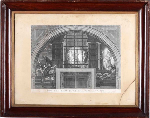 Sei stampe in cornice raffiguranti dipinti di Raffaello ai Musei Vaticani.  - Asta Antiquariato Luglio | Cambi Time - Associazione Nazionale - Case d'Asta italiane