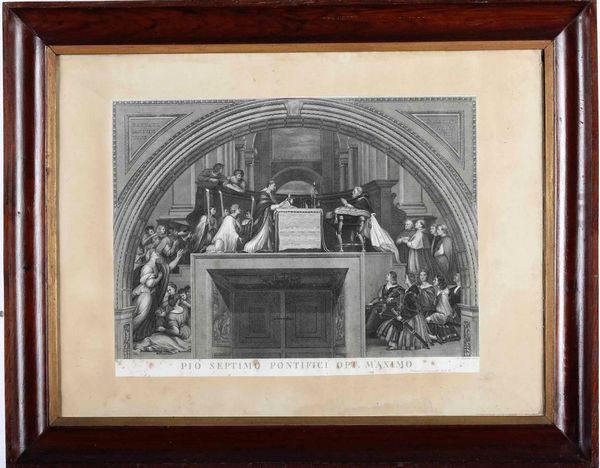 Sei stampe in cornice raffiguranti dipinti di Raffaello ai Musei Vaticani.  - Asta Antiquariato Luglio | Cambi Time - Associazione Nazionale - Case d'Asta italiane
