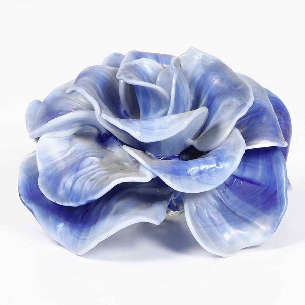 Fiore in vetro blu, XX secolo  - Asta Antiquariato Luglio | Cambi Time - Associazione Nazionale - Case d'Asta italiane