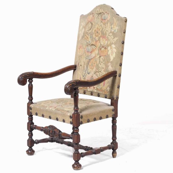 Poltrona a rocchetto in stile  - Asta Antiquariato Luglio | Cambi Time - Associazione Nazionale - Case d'Asta italiane