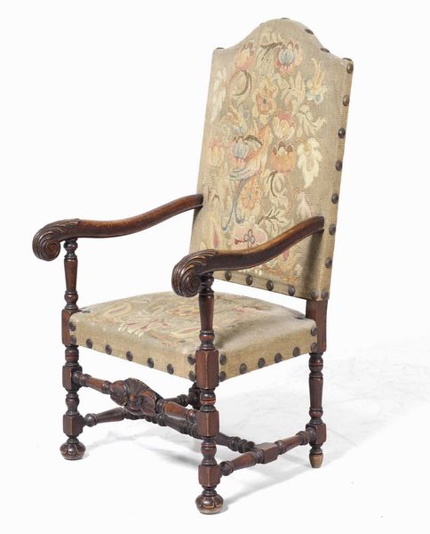 Poltrona a rocchetto in stile  - Asta Antiquariato Luglio | Cambi Time - Associazione Nazionale - Case d'Asta italiane