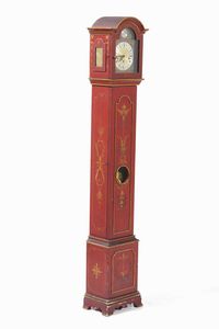 Orologio a torre con cassa in legno dipinto.  - Asta Antiquariato Luglio | Cambi Time - Associazione Nazionale - Case d'Asta italiane