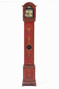 Orologio a torre con cassa in legno dipinto.  - Asta Antiquariato Luglio | Cambi Time - Associazione Nazionale - Case d'Asta italiane