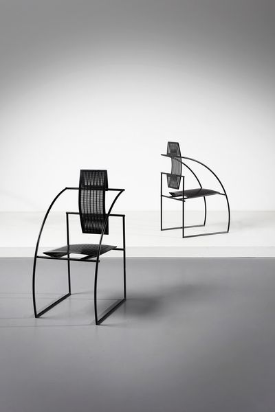 BOTTA MARIO (n. 1943) : Coppia di sedie Quinta per Alias  - Asta Asta 371 | DESIGN E ARTI DECORATIVE DEL NOVECENTO Online - Associazione Nazionale - Case d'Asta italiane