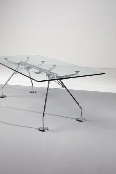 NORMAN FOSTER  (n. 1935) : Tavolo Nomos per Tecno  - Asta Asta 371 | DESIGN E ARTI DECORATIVE DEL NOVECENTO Online - Associazione Nazionale - Case d'Asta italiane