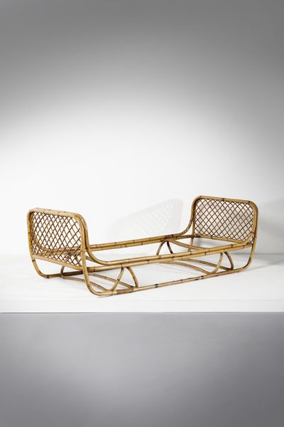 BONACINA 1889 : attribuito. Letto  - Asta Asta 371 | DESIGN E ARTI DECORATIVE DEL NOVECENTO Online - Associazione Nazionale - Case d'Asta italiane