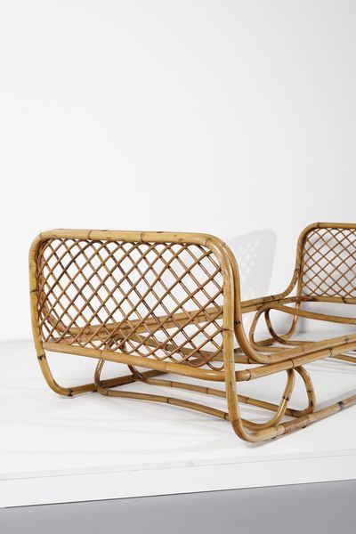 BONACINA 1889 : attribuito. Letto  - Asta Asta 371 | DESIGN E ARTI DECORATIVE DEL NOVECENTO Online - Associazione Nazionale - Case d'Asta italiane