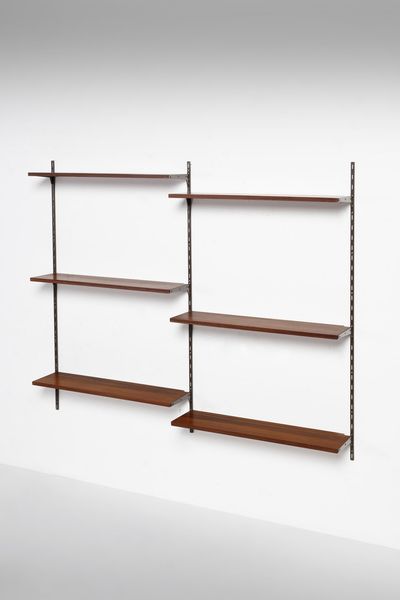 FAZIOLI ENNIO : Coppia di librerie pensili per MIM Roma  - Asta Asta 371 | DESIGN E ARTI DECORATIVE DEL NOVECENTO Online - Associazione Nazionale - Case d'Asta italiane