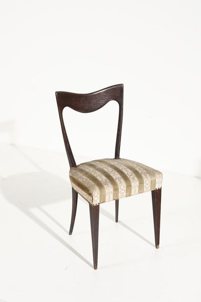 ULRICH GUGLIELMO (1904 - 1977) : attribuito. Sei sedie  - Asta Asta 371 | DESIGN E ARTI DECORATIVE DEL NOVECENTO Online - Associazione Nazionale - Case d'Asta italiane