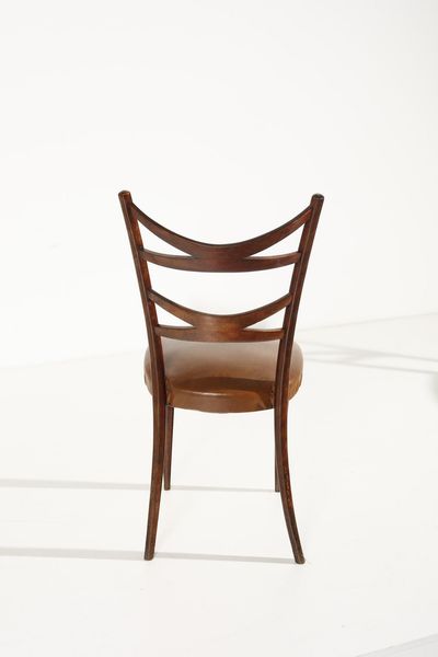 GIORDANO FORTI : Sei sedie  - Asta Asta 371 | DESIGN E ARTI DECORATIVE DEL NOVECENTO Online - Associazione Nazionale - Case d'Asta italiane