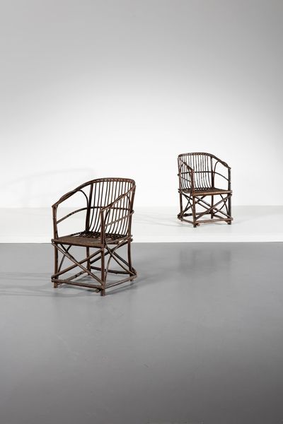 MANIFATTURA ITALIANA : Coppia di poltrone  - Asta Asta 371 | DESIGN E ARTI DECORATIVE DEL NOVECENTO Online - Associazione Nazionale - Case d'Asta italiane