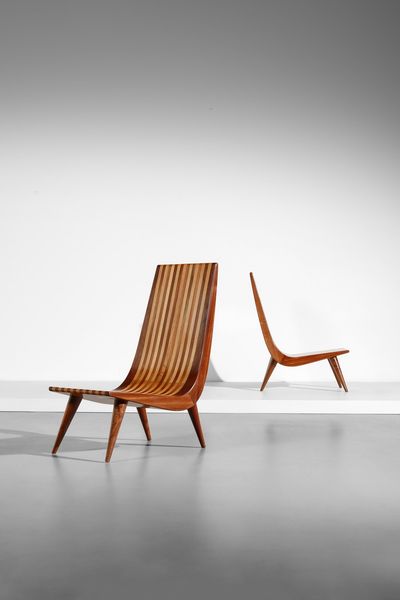 MANIFATTURA BRASILIANA : Coppia di poltrone  - Asta Asta 371 | DESIGN E ARTI DECORATIVE DEL NOVECENTO Online - Associazione Nazionale - Case d'Asta italiane