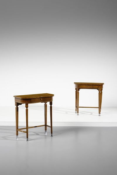 MANIFATTURA AUSTRIACA : Coppia di consolle  - Asta Asta 371 | DESIGN E ARTI DECORATIVE DEL NOVECENTO Online - Associazione Nazionale - Case d'Asta italiane