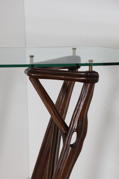 GIORDANI PIERLUIGI : attribuito. Consolle angolare  - Asta Asta 371 | DESIGN E ARTI DECORATIVE DEL NOVECENTO Online - Associazione Nazionale - Case d'Asta italiane