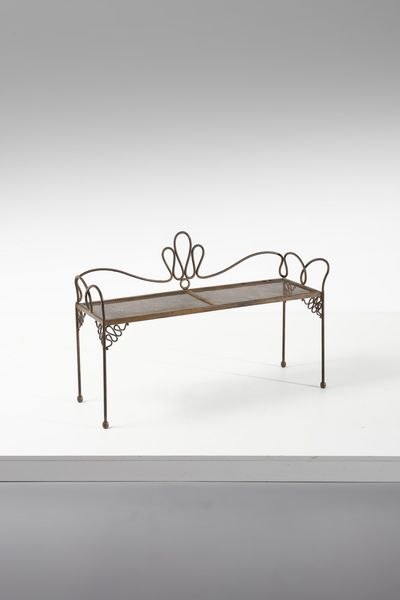 MANIFATTURA ITALIANA : Panchetta  - Asta Asta 371 | DESIGN E ARTI DECORATIVE DEL NOVECENTO Online - Associazione Nazionale - Case d'Asta italiane