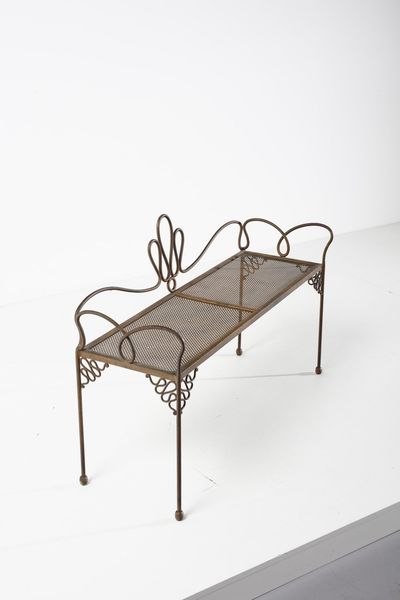 MANIFATTURA ITALIANA : Panchetta  - Asta Asta 371 | DESIGN E ARTI DECORATIVE DEL NOVECENTO Online - Associazione Nazionale - Case d'Asta italiane