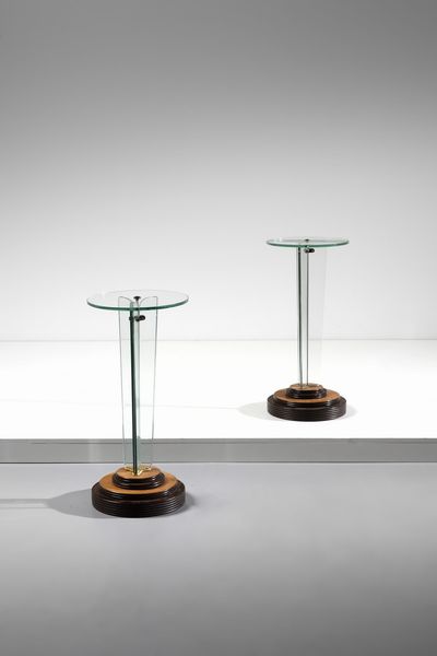 PONTI GIO (1891 - 1979) : attribuito. Coppia di tavolini gueridon  - Asta Asta 371 | DESIGN E ARTI DECORATIVE DEL NOVECENTO Online - Associazione Nazionale - Case d'Asta italiane