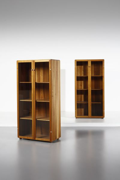 SCARPA AFRA (1937 -2011) & TOBIA (n. 1935) : Coppia di vetrine Torcello per Stildomus  - Asta Asta 371 | DESIGN E ARTI DECORATIVE DEL NOVECENTO Online - Associazione Nazionale - Case d'Asta italiane