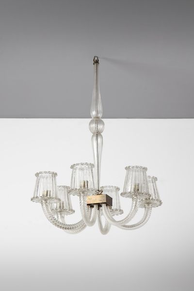 BAROVIER & TOSO : Lampada a sospensione  - Asta Asta 371 | DESIGN E ARTI DECORATIVE DEL NOVECENTO Online - Associazione Nazionale - Case d'Asta italiane