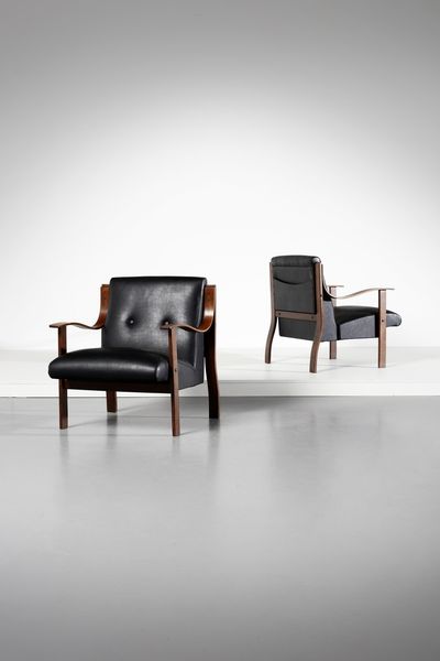 BELLINI MARIO (n. 1935) : Coppia di poltrone per La Rinascente  - Asta Asta 371 | DESIGN E ARTI DECORATIVE DEL NOVECENTO Online - Associazione Nazionale - Case d'Asta italiane