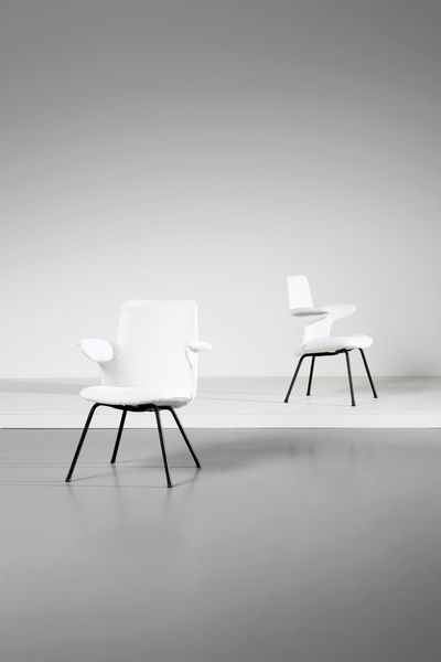 RINALDI GASTONE (1920 - 2006) : Coppia di poltrone DU20 per Rima  - Asta Asta 371 | DESIGN E ARTI DECORATIVE DEL NOVECENTO Online - Associazione Nazionale - Case d'Asta italiane