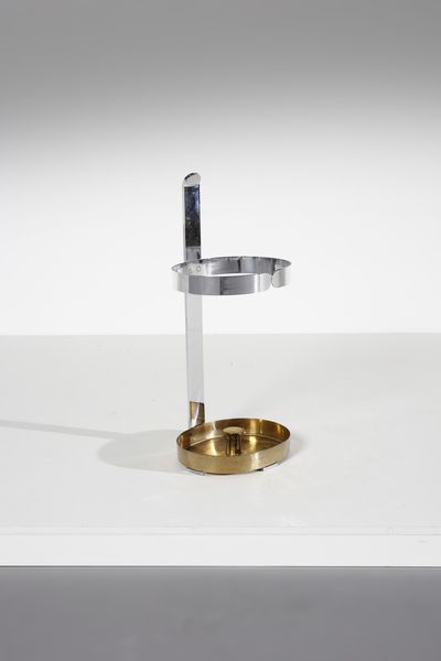 CACCIA DOMINIONI LUIGI (n. 1913) : Portaombrelli Fasce Cromate per Azucena  - Asta Asta 371 | DESIGN E ARTI DECORATIVE DEL NOVECENTO Online - Associazione Nazionale - Case d'Asta italiane