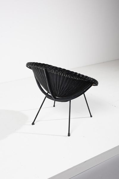 MANIFATTURA ITALIANA : Coppia di poltroncine  - Asta Asta 371 | DESIGN E ARTI DECORATIVE DEL NOVECENTO Online - Associazione Nazionale - Case d'Asta italiane