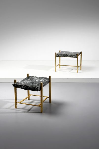 MANIFATTURA FRANCESE : Coppia di tavolini da salotto  - Asta Asta 371 | DESIGN E ARTI DECORATIVE DEL NOVECENTO Online - Associazione Nazionale - Case d'Asta italiane