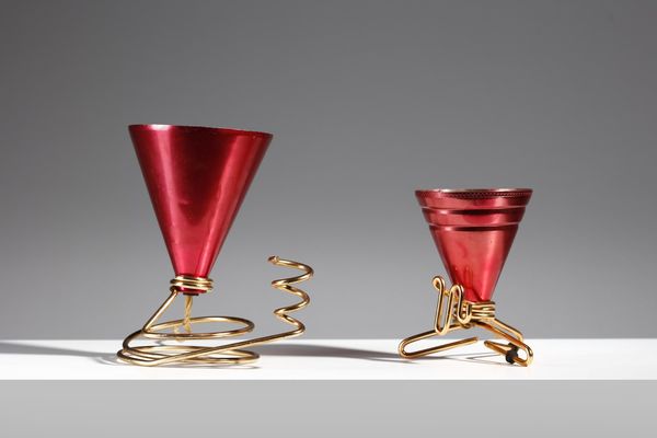 SOTTSASS ETTORE (1917 - 2007) : attribuito. Coppia di lampade da tavolo per Rinnovel  - Asta Asta 371 | DESIGN E ARTI DECORATIVE DEL NOVECENTO Online - Associazione Nazionale - Case d'Asta italiane