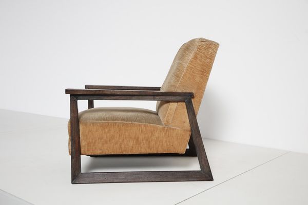 KOZMA LAJOS (1884 - 1948) : attribuito. Coppia di poltrone  - Asta Asta 371 | DESIGN E ARTI DECORATIVE DEL NOVECENTO Online - Associazione Nazionale - Case d'Asta italiane