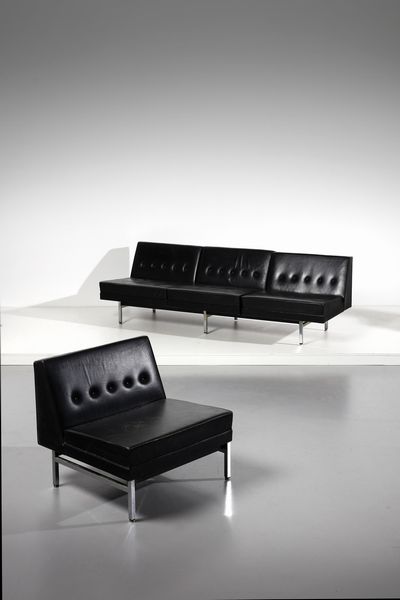 NELSON GEORGE (1908 - 1986) : Divano e poltrona  - Asta Asta 371 | DESIGN E ARTI DECORATIVE DEL NOVECENTO Online - Associazione Nazionale - Case d'Asta italiane