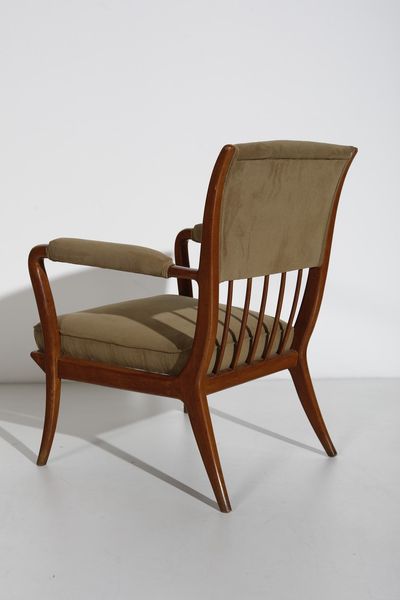 BUFFA PAOLO (1903 - 1970) : attribuito. Coppia di poltrone  - Asta Asta 371 | DESIGN E ARTI DECORATIVE DEL NOVECENTO Online - Associazione Nazionale - Case d'Asta italiane