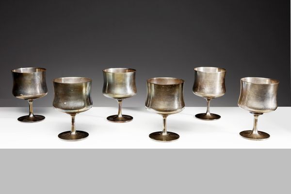 MISSAGLIA : Sei bicchieri  - Asta Asta 371 | DESIGN E ARTI DECORATIVE DEL NOVECENTO Online - Associazione Nazionale - Case d'Asta italiane