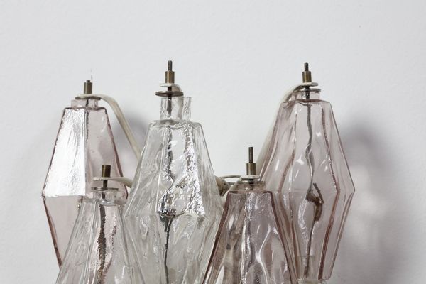 SCARPA CARLO (1906 - 1978) : Applique Poliedri per Venini  - Asta Asta 371 | DESIGN E ARTI DECORATIVE DEL NOVECENTO Online - Associazione Nazionale - Case d'Asta italiane