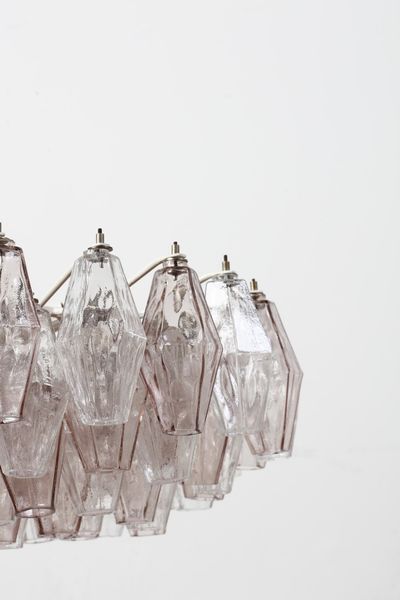 SCARPA CARLO (1906 - 1978) : Lampada a sospensione Poliedri per Venini  - Asta Asta 371 | DESIGN E ARTI DECORATIVE DEL NOVECENTO Online - Associazione Nazionale - Case d'Asta italiane