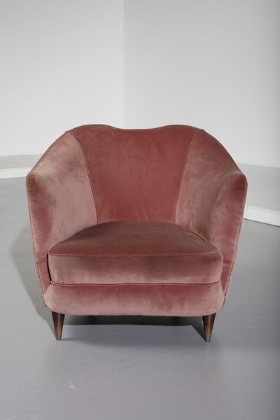 MANIFATTURA ITALIANA : Coppia di poltrone  - Asta Asta 371 | DESIGN E ARTI DECORATIVE DEL NOVECENTO Online - Associazione Nazionale - Case d'Asta italiane