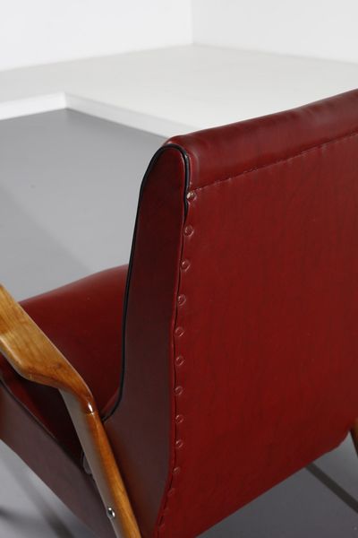 MANIFATTURA ITALIANA : Coppia di poltrone  - Asta Asta 371 | DESIGN E ARTI DECORATIVE DEL NOVECENTO Online - Associazione Nazionale - Case d'Asta italiane