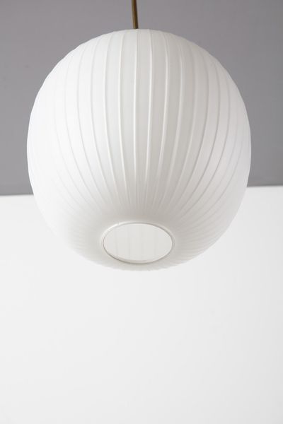 ARREDOLUCE : attribuito. Lampada a sospensione  - Asta Asta 371 | DESIGN E ARTI DECORATIVE DEL NOVECENTO Online - Associazione Nazionale - Case d'Asta italiane