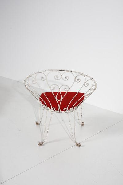 MANIFATTURA ITALIANA : Quattro poltrone da giardino  - Asta Asta 371 | DESIGN E ARTI DECORATIVE DEL NOVECENTO Online - Associazione Nazionale - Case d'Asta italiane