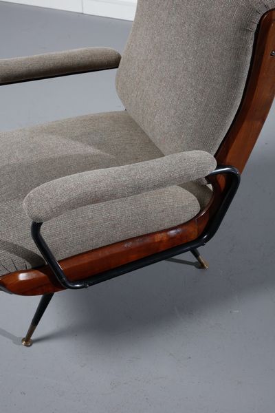 MANIFATTURA ITALIANA : Coppia di poltrone  - Asta Asta 371 | DESIGN E ARTI DECORATIVE DEL NOVECENTO Online - Associazione Nazionale - Case d'Asta italiane